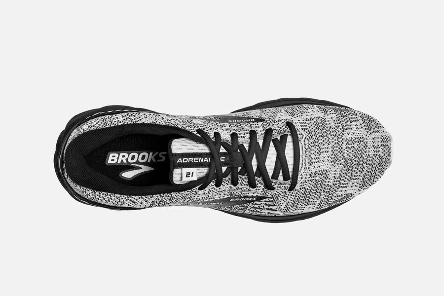 Brooks Adrenaline GTS 21 Road Running Shoes Mens White/Grey/Black 209634-WLB